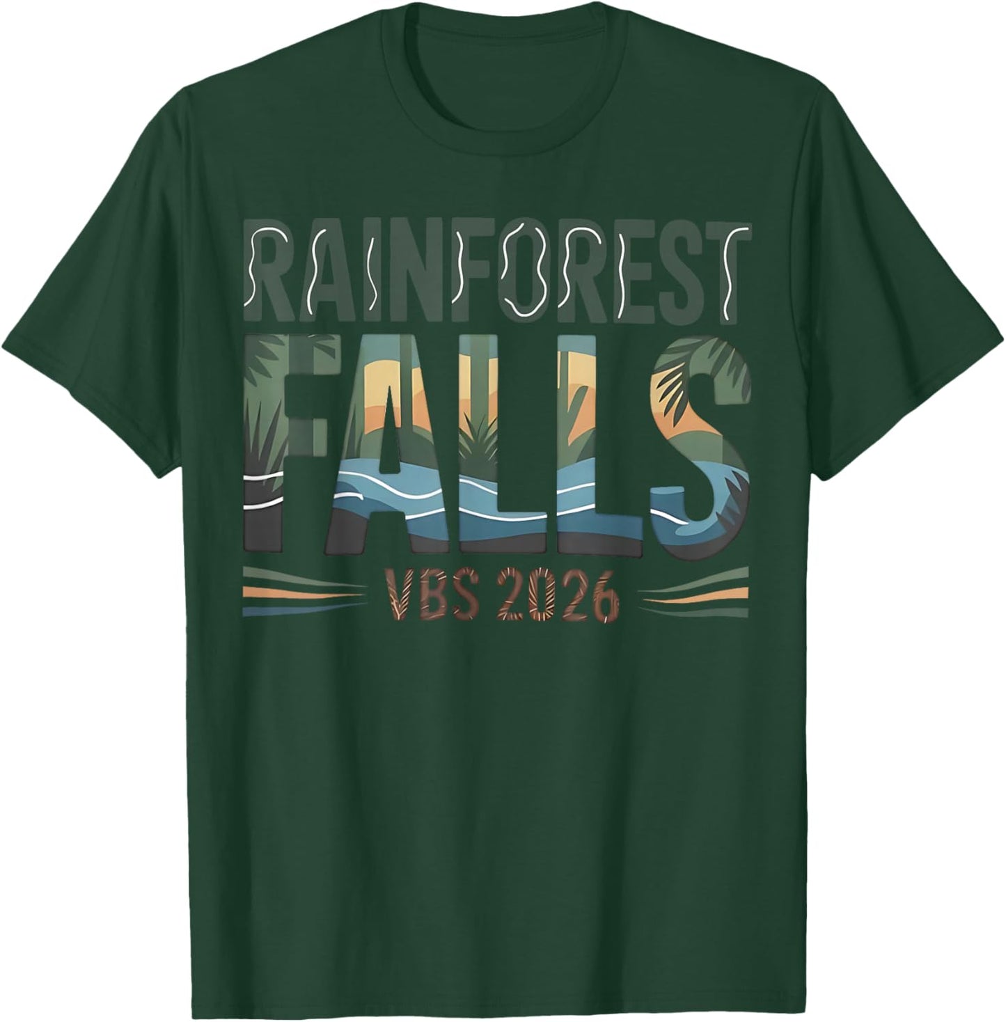 Rainforest Falls VBS 2026 Stamp Exploring The Nature of God T-Shirt - T-Shirt | Forest