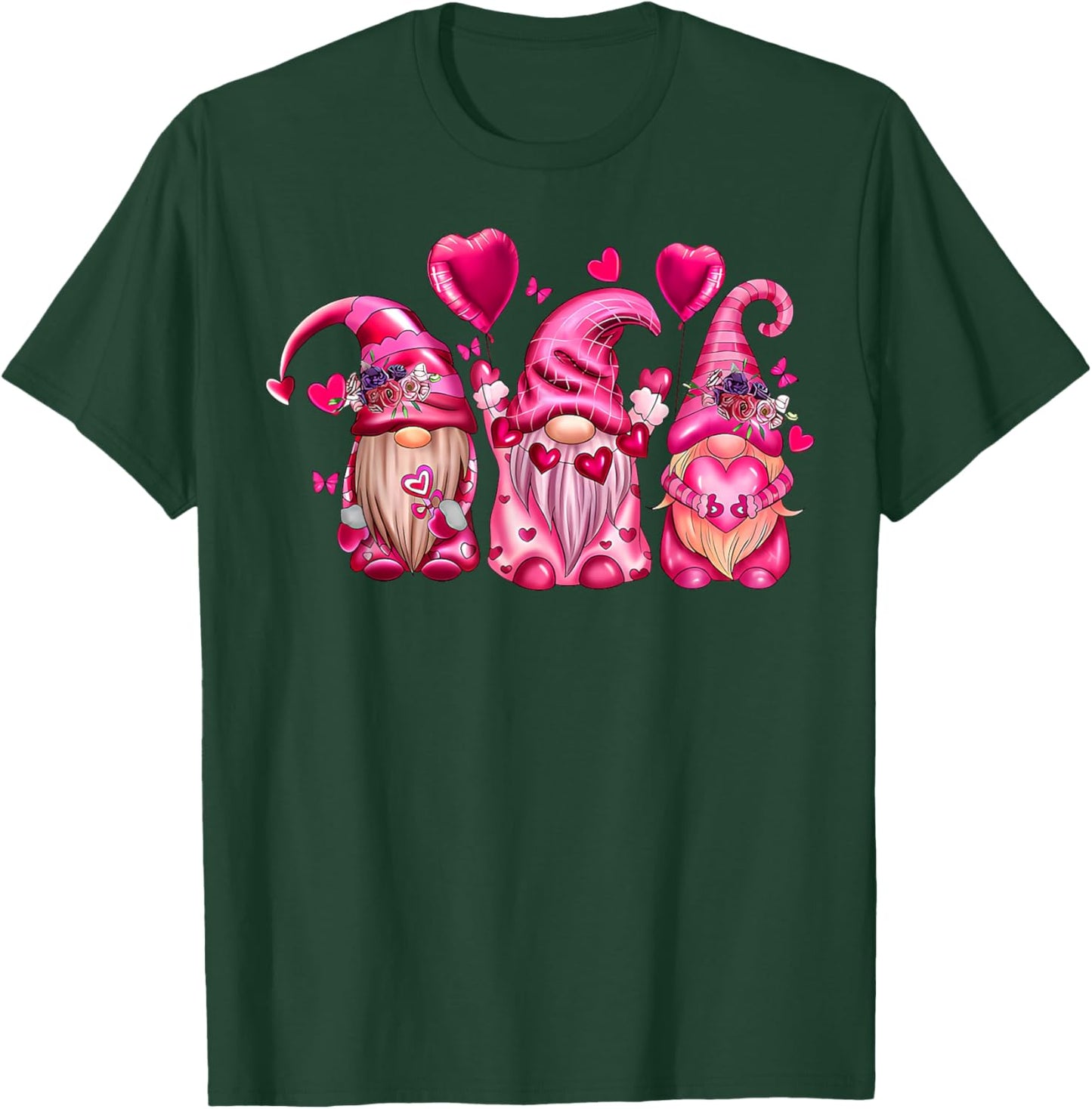 Valentine's Shirt for Cute Gnomes Love Heart T-Shirt - T-Shirt | Forest