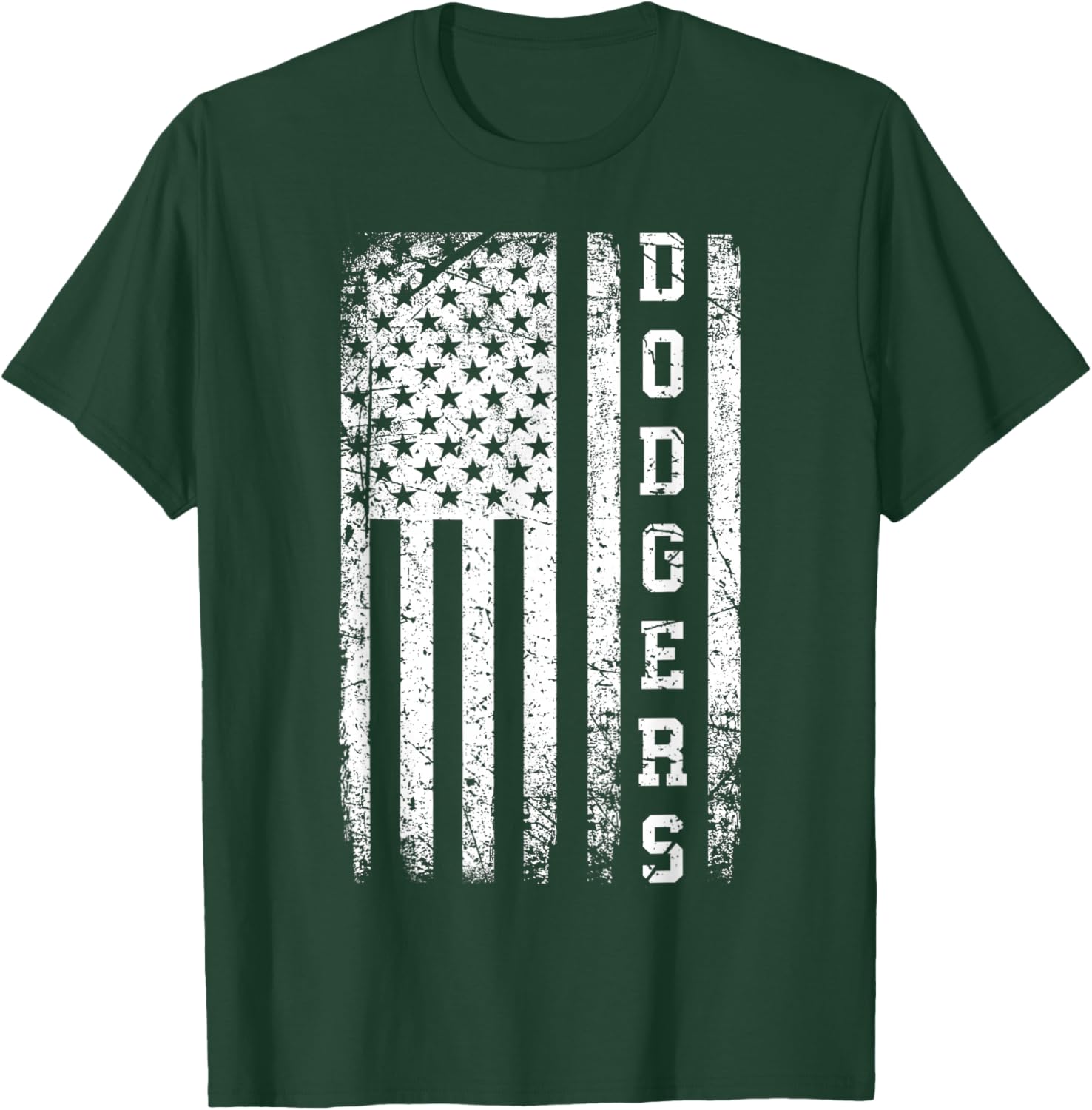 Dodgers Name Retro Vintage Apparel Gift Dodgers Lover T-Shirt - T-Shirt | Forest