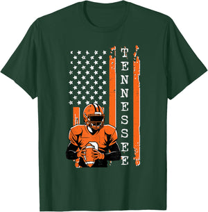Tennessee US Flag Men Kids Boys Women Girls Youth Teen T-Shirt - T-Shirt | Forest