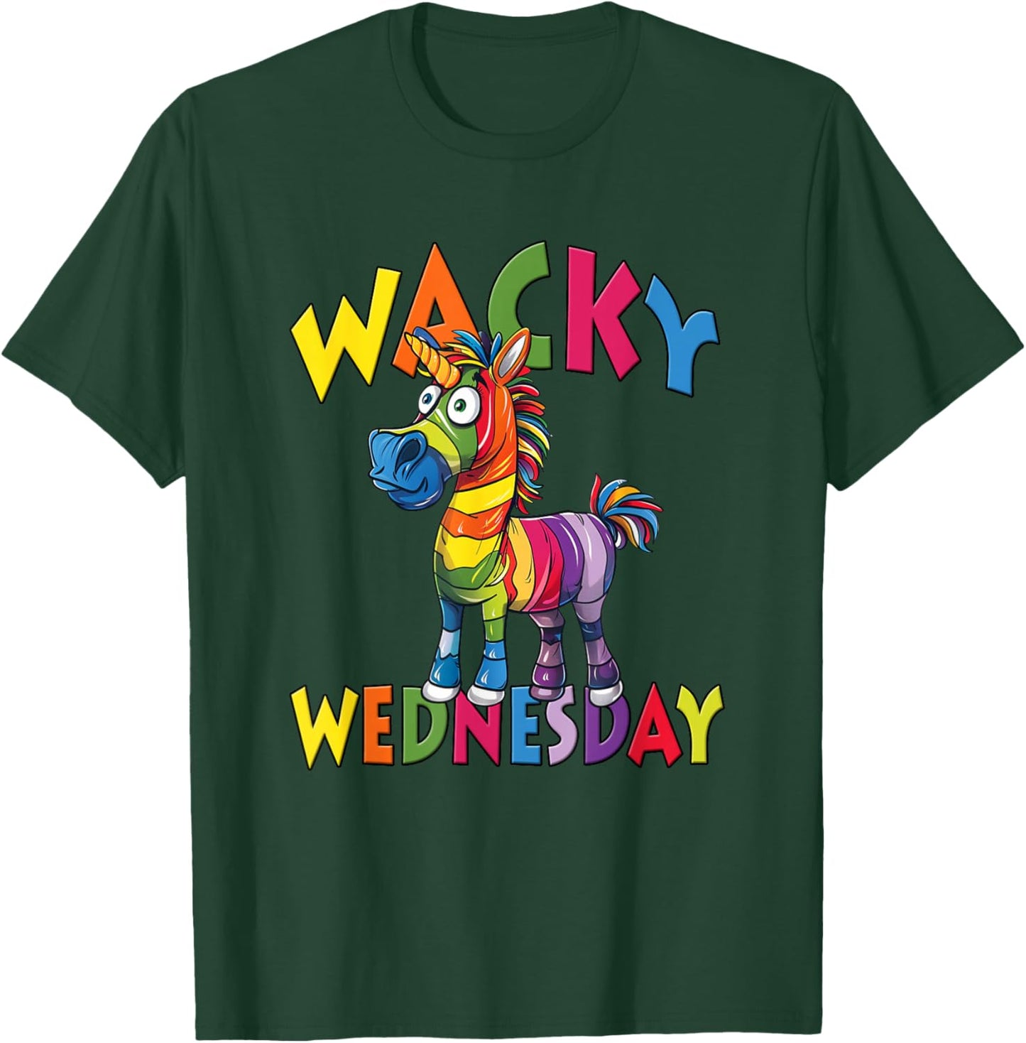Wacky Wednesday Kids and Teachers | Mismatch Day Spirit Week T-Shirt - T-Shirt | Forest