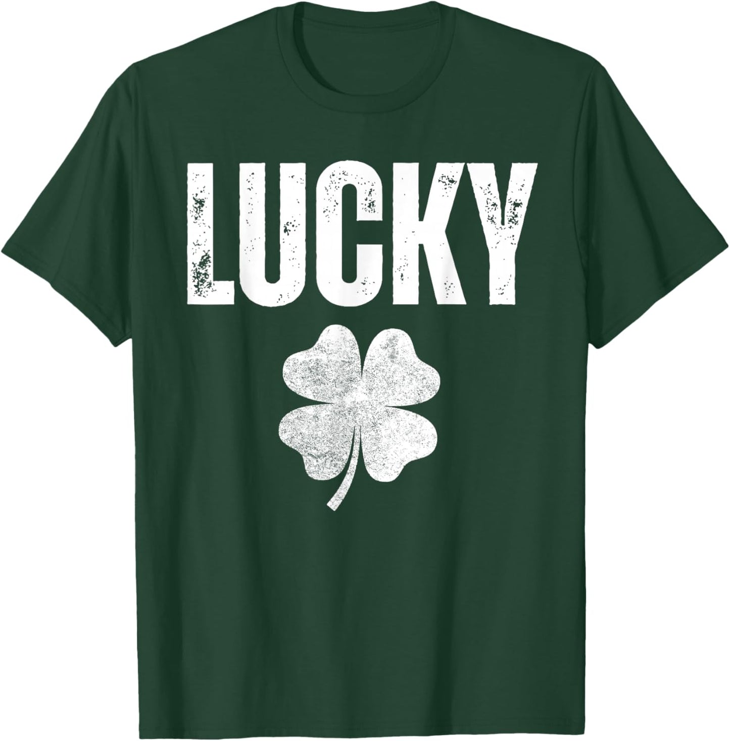Lucky Shamrock and Lucky Fucker Shamrock T-Shirt - T-Shirt | Forest