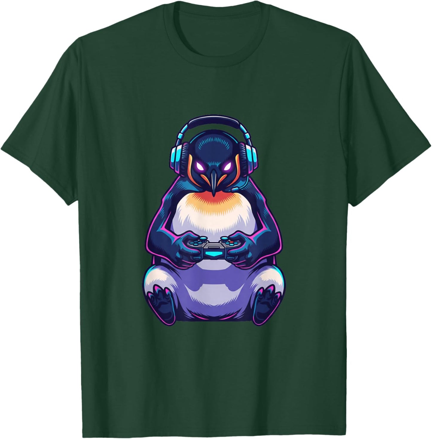 Penguin Funny Video Games Penguin T-Shirt - T-Shirt | Forest