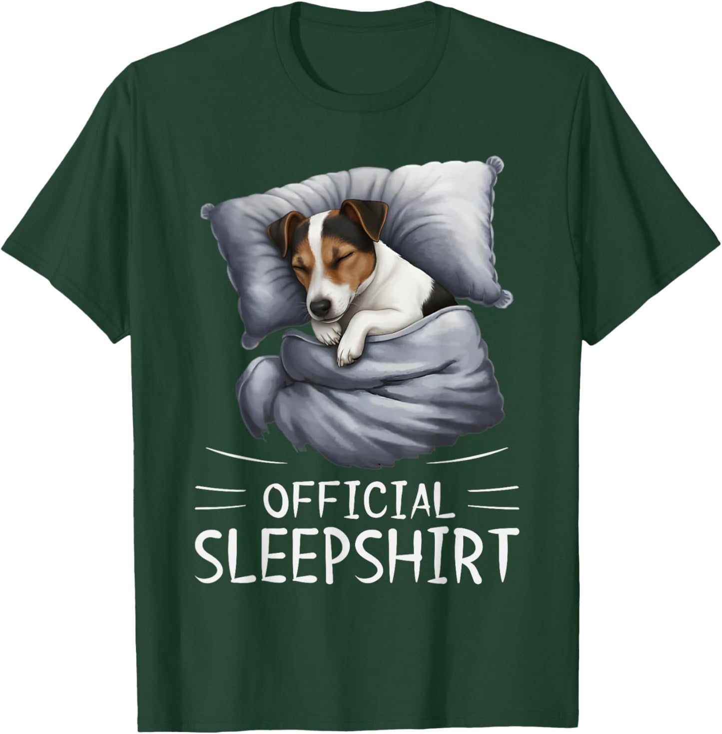 Jack Russell Terrier Official Sleepshirt Pajamas Nightgown T-Shirt - T-Shirt | Forest