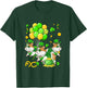 Three Cute Hamsters St. Patrick's Day Coin Shamrocks Irish T-Shirt - T-Shirt | Forest