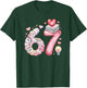 Cute 67 Hearts Number Six Seven Valentines Day Love Women T-Shirt - T-Shirt | Forest