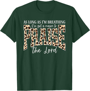 I've Got A Reason to Praise The Lord Retro Christian Leopard T-Shirt - T-Shirt | Forest