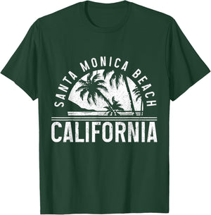 Santa Monica Beach California T-Shirt - T-Shirt | Forest