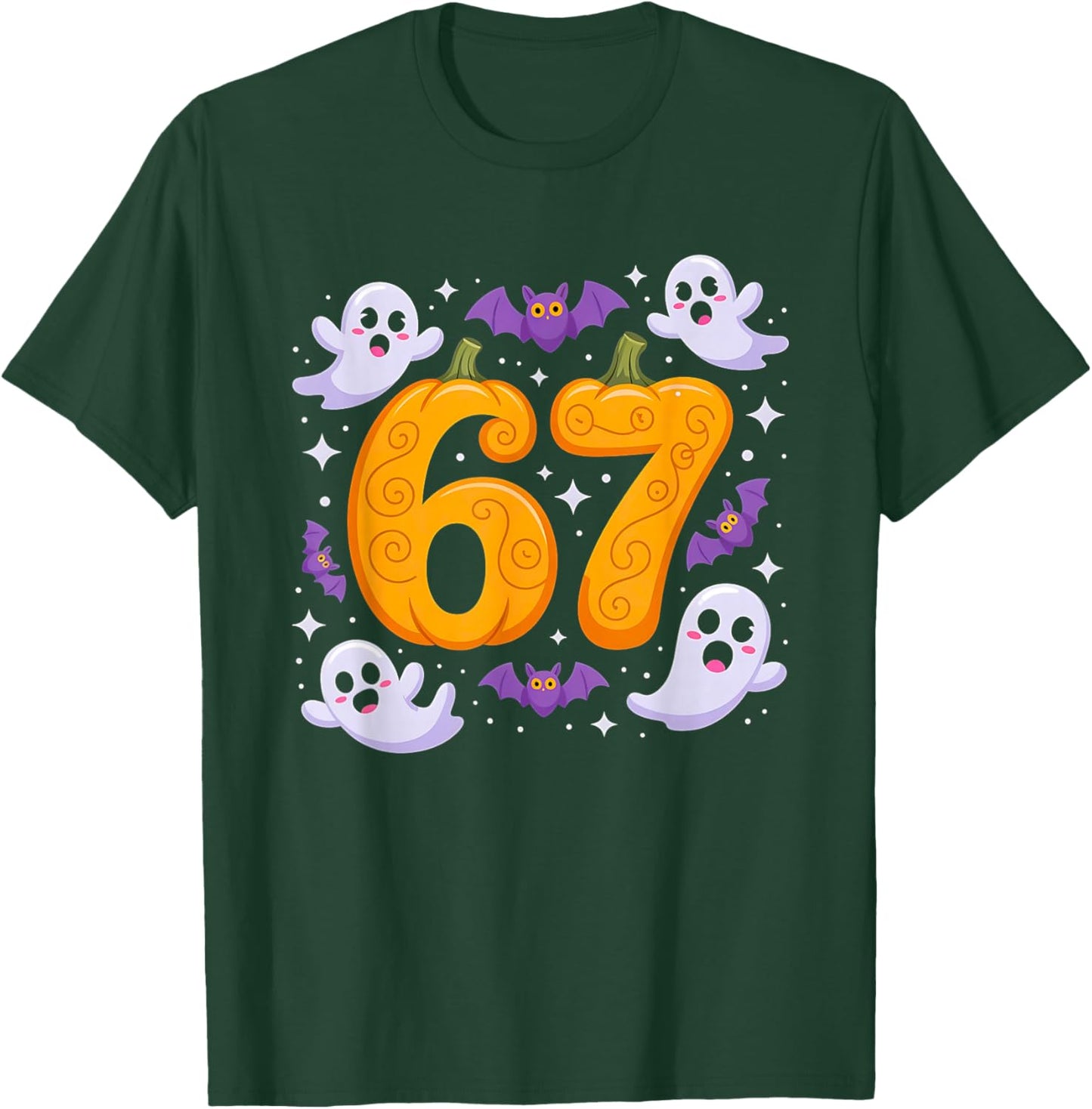 Six Seven Meme 6 7 Halloween Costume Couple T-Shirt - T-Shirt | Forest