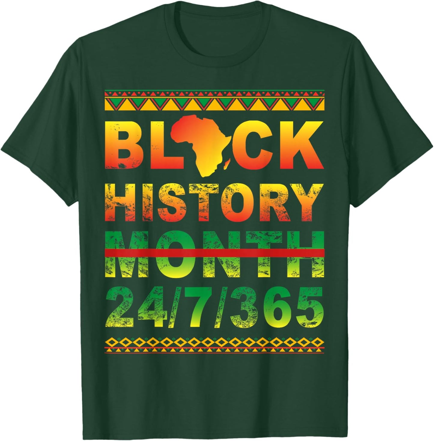 One Month Can't Hold Our History Black History Month T-Shirt - T-Shirt | Forest