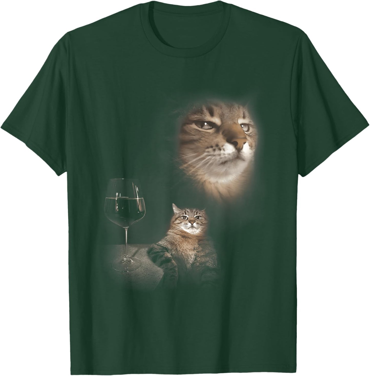 Cat Portrait Kitten Funny Sassy Cat Meme Stupid Brainrot T-Shirt - T-Shirt | Forest