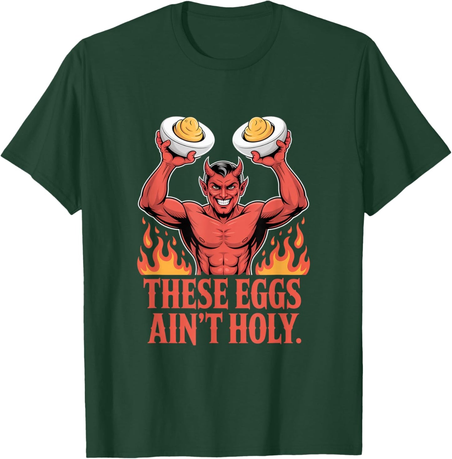 Thanksgiving Deviled Egg Retro Deviled Eggs Lover T-Shirt - T-Shirt | Forest
