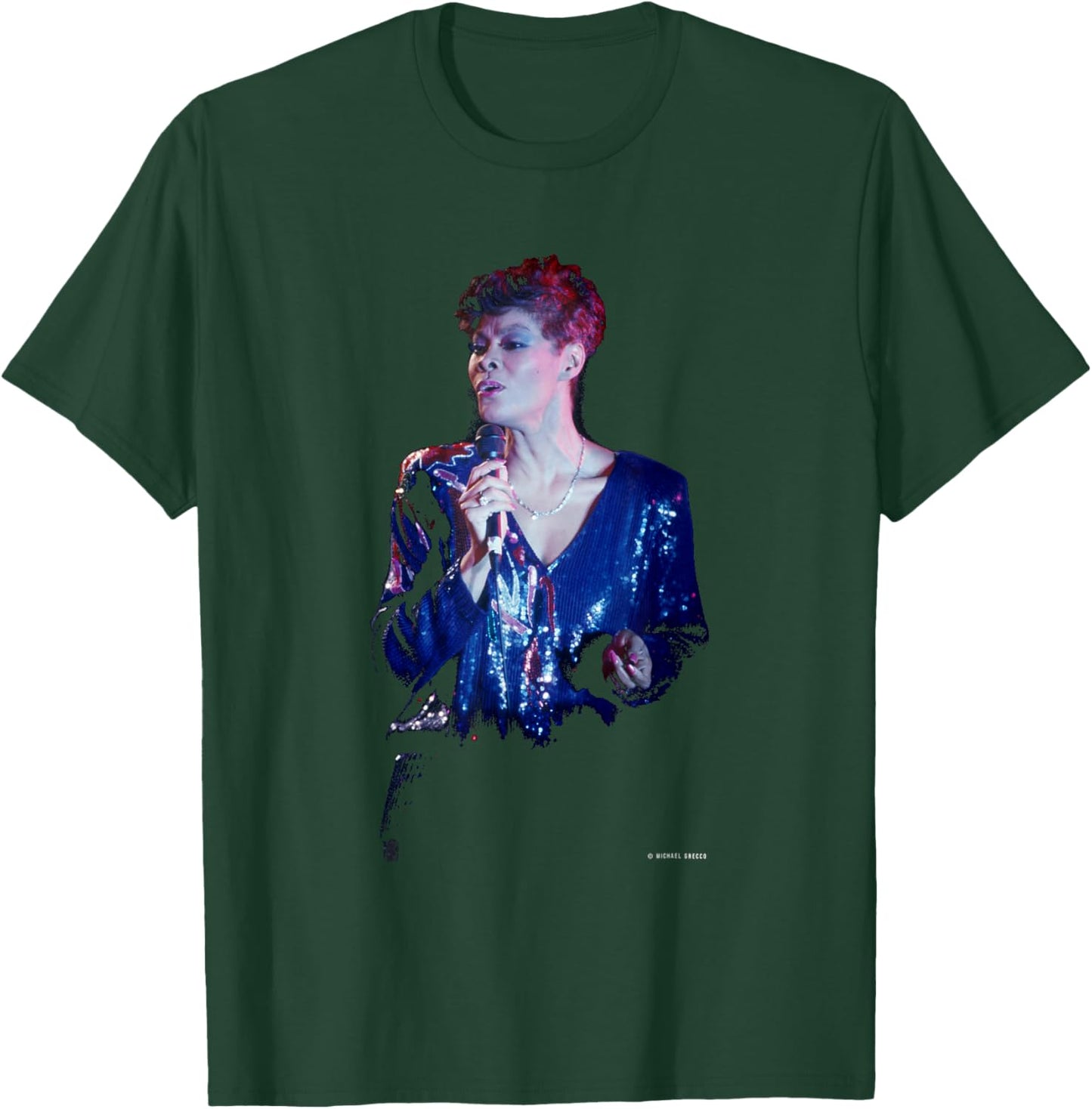 Walk On by Singer Dionne Warwick by Michael Grecco T-Shirt - T-Shirt | Forest