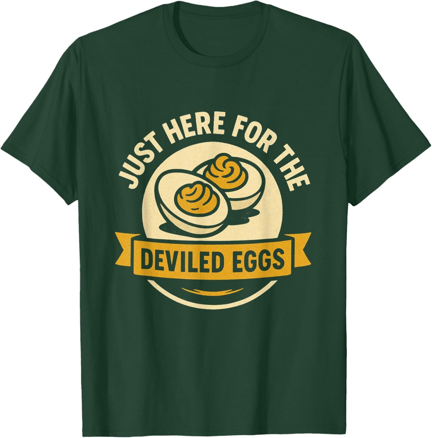Funny Deviled Eggs Thanksgiving Food Humor T-Shirt - T-Shirt | Forest