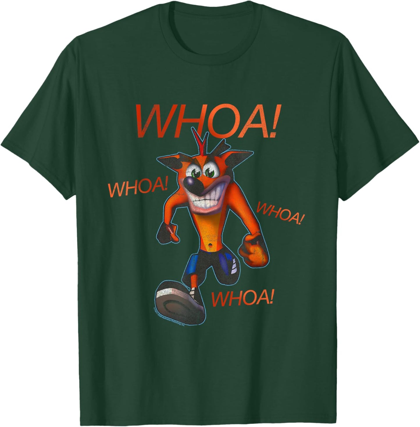 Crash Bandicoot Whoa Whoa Whoa Portrait Funny Video Game T-Shirt - T-Shirt | Forest