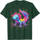 Beautiful Colorful Art Cute Kawaii Axolotl Lovers Animals T-Shirt - T-Shirt | Forest