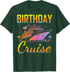 Family Birthday Cruise 2026 T-Shirt - T-Shirt | Forest