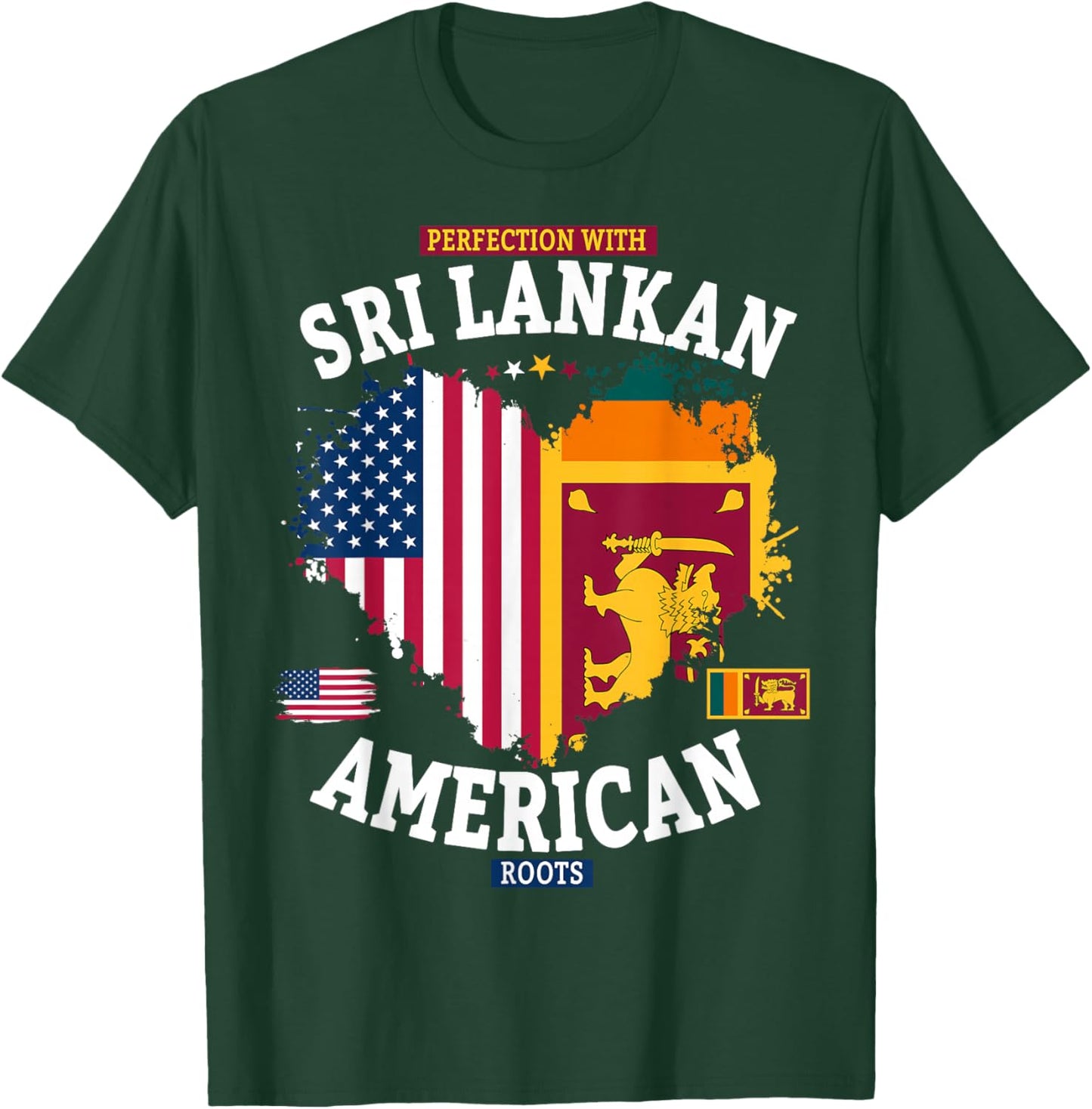 Sri Lanka American Flag Costume Idea for Kids & Sri Lankan T-Shirt - T-Shirt | Forest
