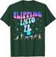 Flipping Into 4th Birthday Gymnastic 4 Years Old Girl Party T-Shirt - T-Shirt | Forest