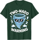 Two Nado Warning Tornado 2nd Birthday 2 Year Old Boys Kids T-Shirt - T-Shirt | Forest