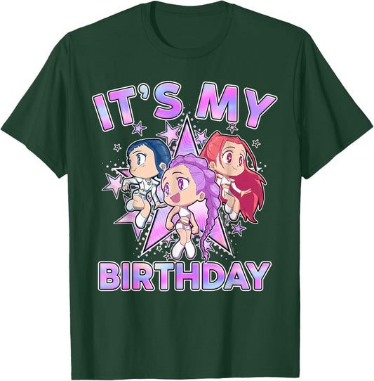 It's My Birthday Cute Chibi Matching Birthday Girl Party T-Shirt - T-Shirt | Forest