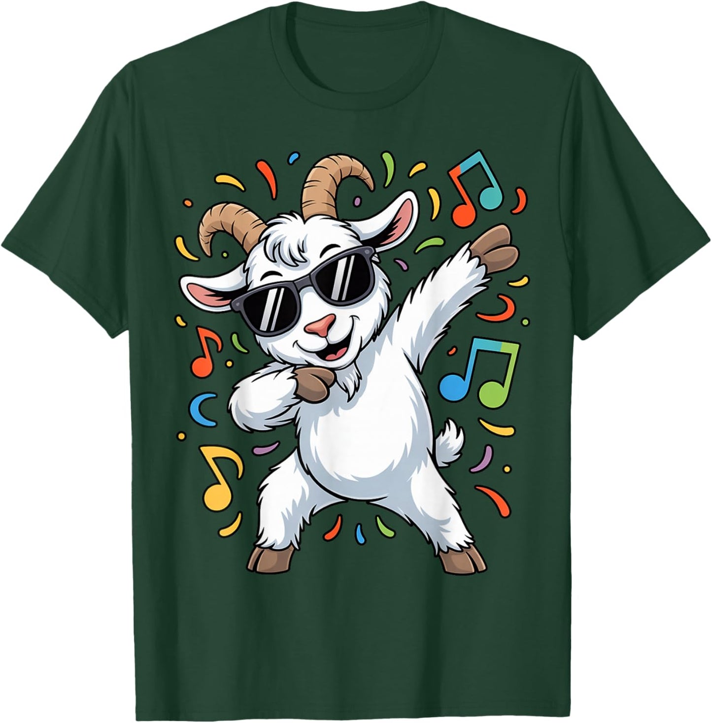 Goat Dabbing Funny Party Dancing Animal Lover T-Shirt - T-Shirt | Forest