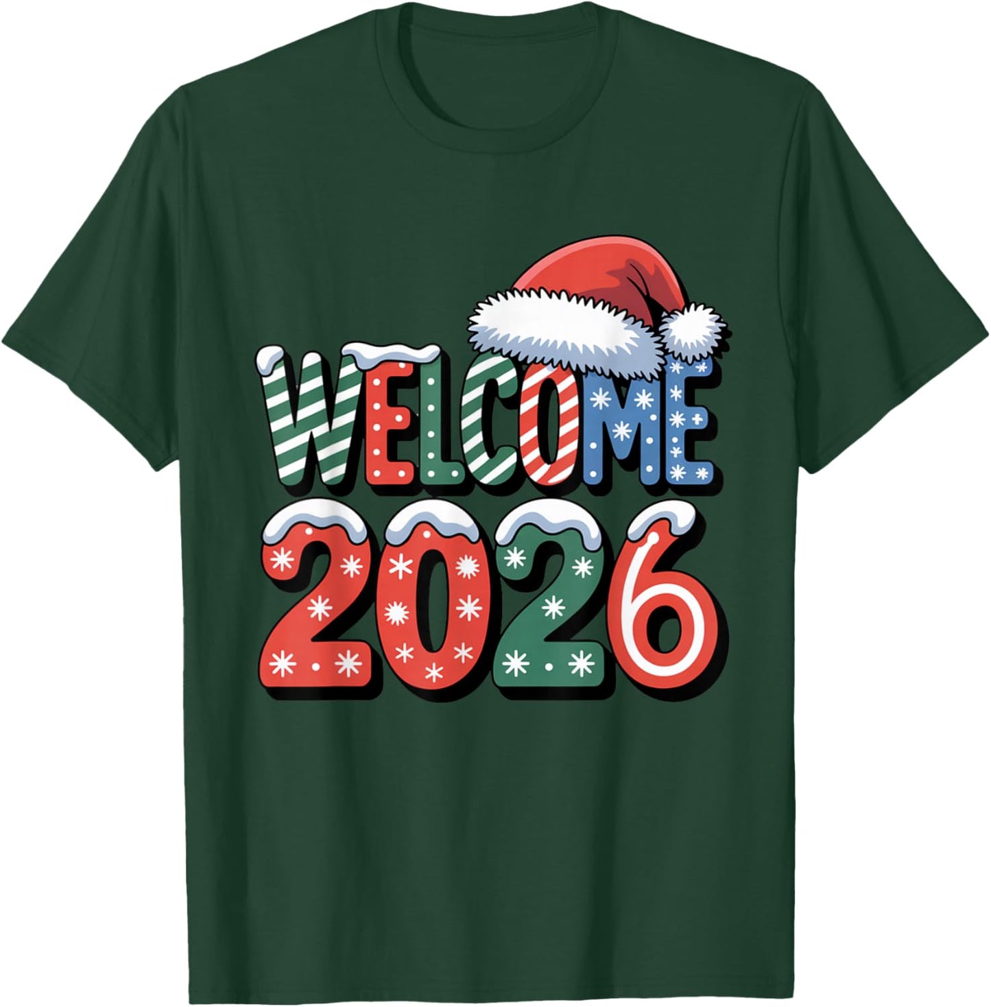 Happy New Year 2026 T-Shirt - T-Shirt | Forest