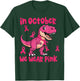 in October We Wear Pink Breast Cancer Trex for Boys Kids T-Shirt - T-Shirt | Forest