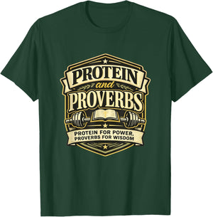 Christian Fitness | Bible Verse Gym Faith Based Workout T-Shirt - T-Shirt | Forest