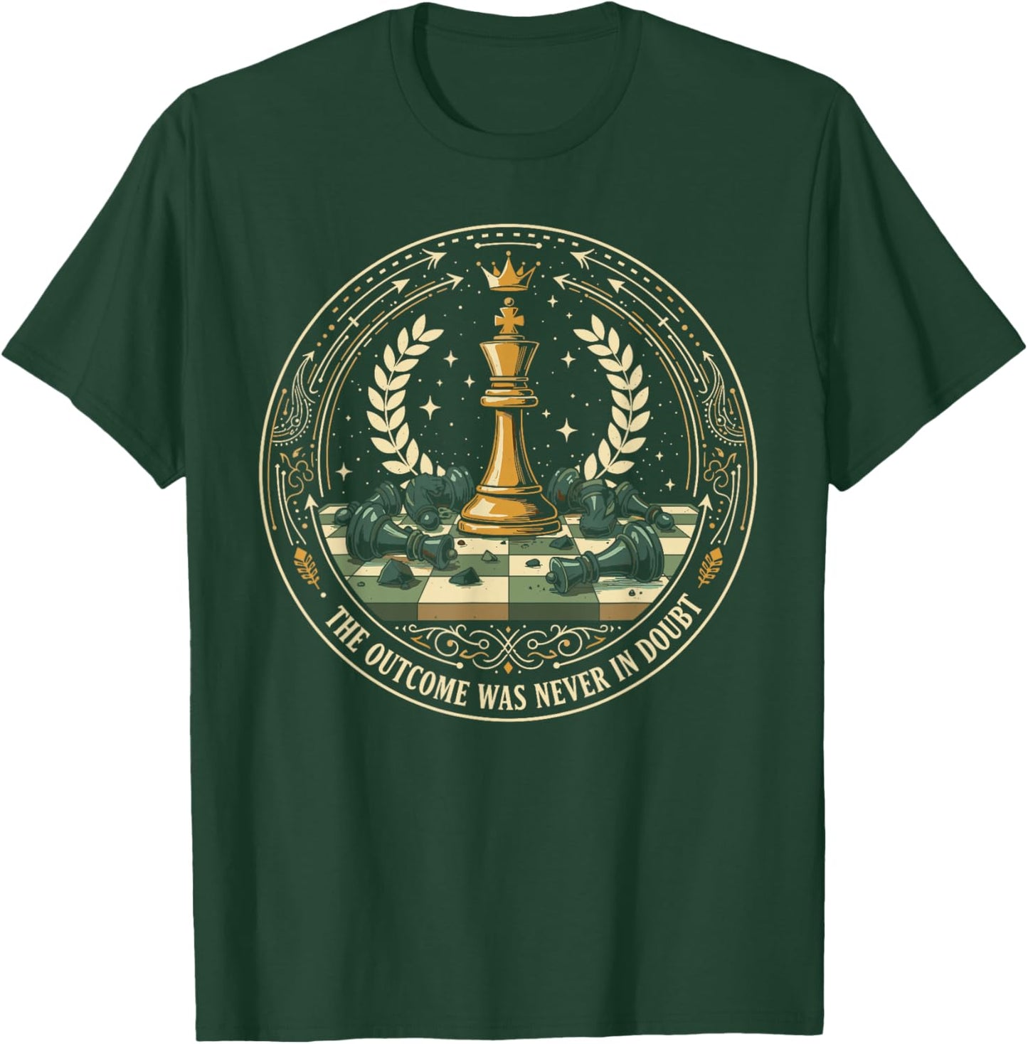 Chess Master Victory Statement Game Apparel T-Shirt - T-Shirt | Forest