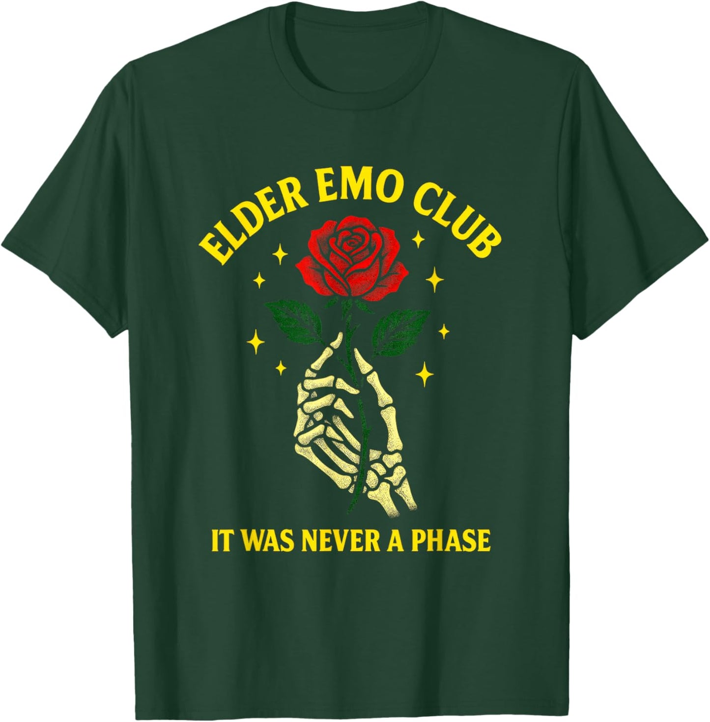 Elder Emo Club - Nostalgic Goth Punk Lovers T-Shirt - T-Shirt | Forest