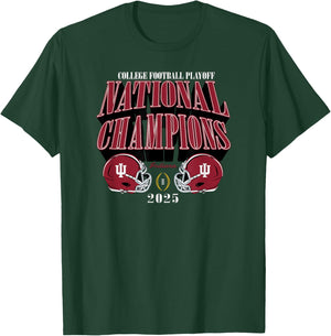 Indiana Hoosiers National Champs 2025 Football CFP Bold T-Shirt - T-Shirt | Forest