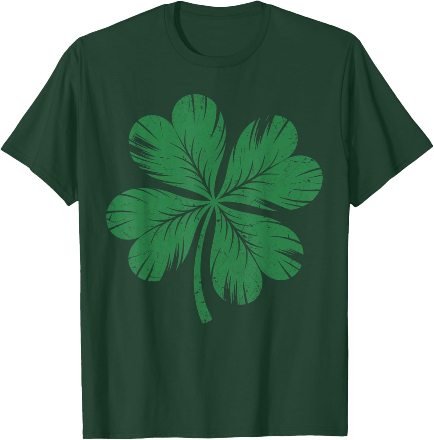 Vintage Green Irish Shamrock St Patricks Day T-Shirt - T-Shirt | Forest