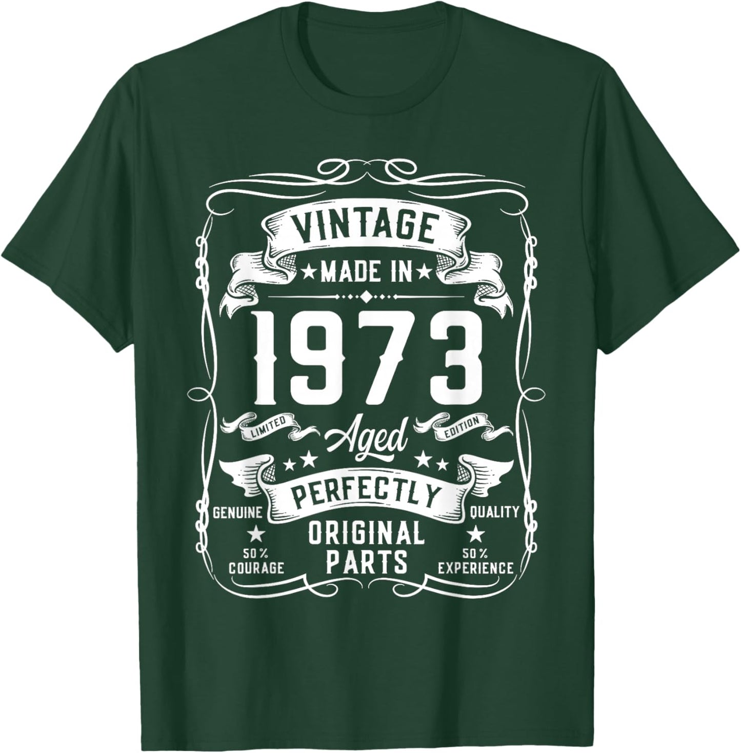 Vintage 1973 53yr 53rd Birthday Gifts 53 Years Old T-Shirt - T-Shirt | Forest