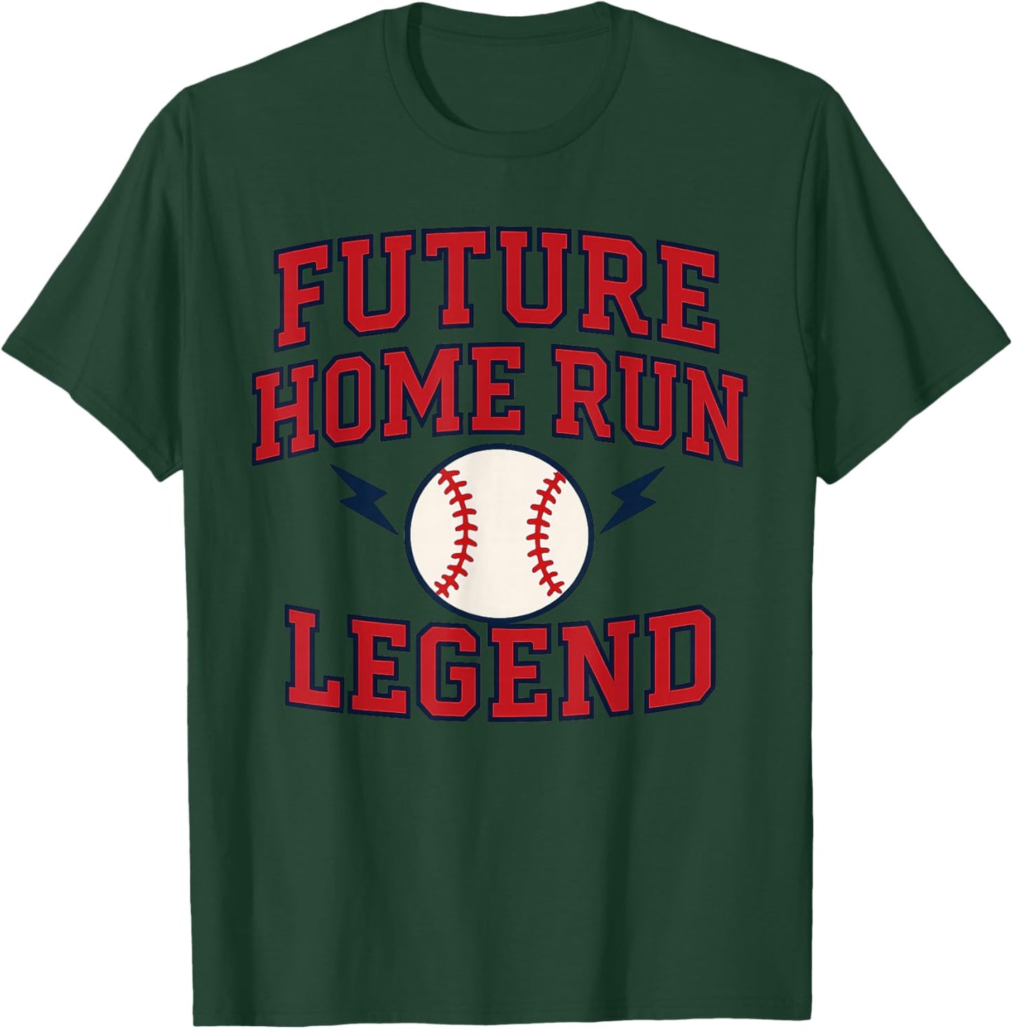 Future Home Run Legend Baseball – Kids & Youth Baseball T-Shirt - T-Shirt | Forest