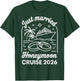 2026 Honeymoon Cruise Matching Newlywed Wedding Just Married T-Shirt - T-Shirt | Forest