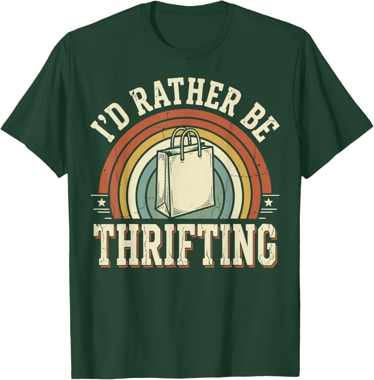 I'd Rather Be Thrifting T-Shirt - T-Shirt | Forest