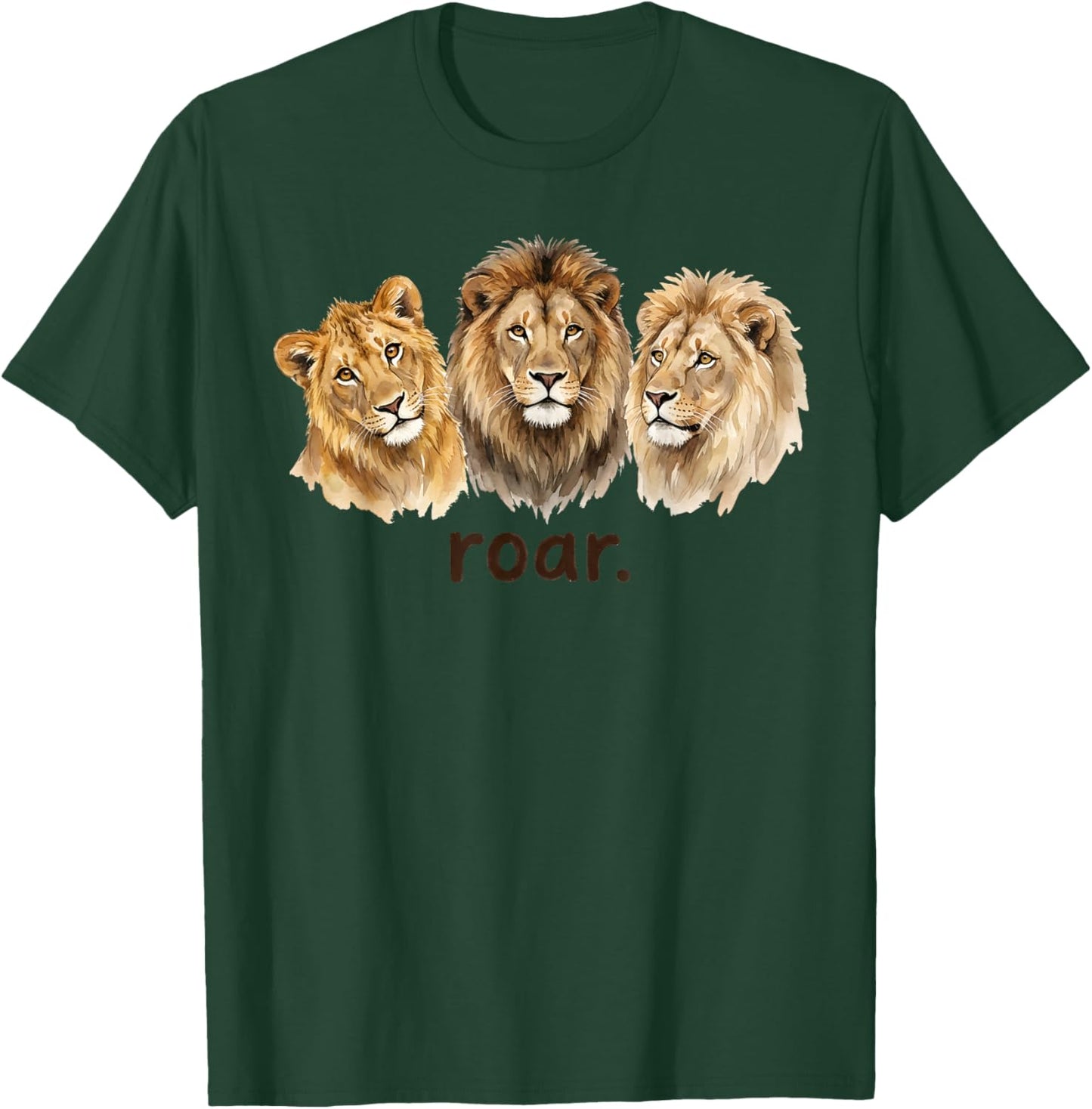 Lions Roar Funny Lion Lover Funny Roar T-Shirt - T-Shirt | Forest