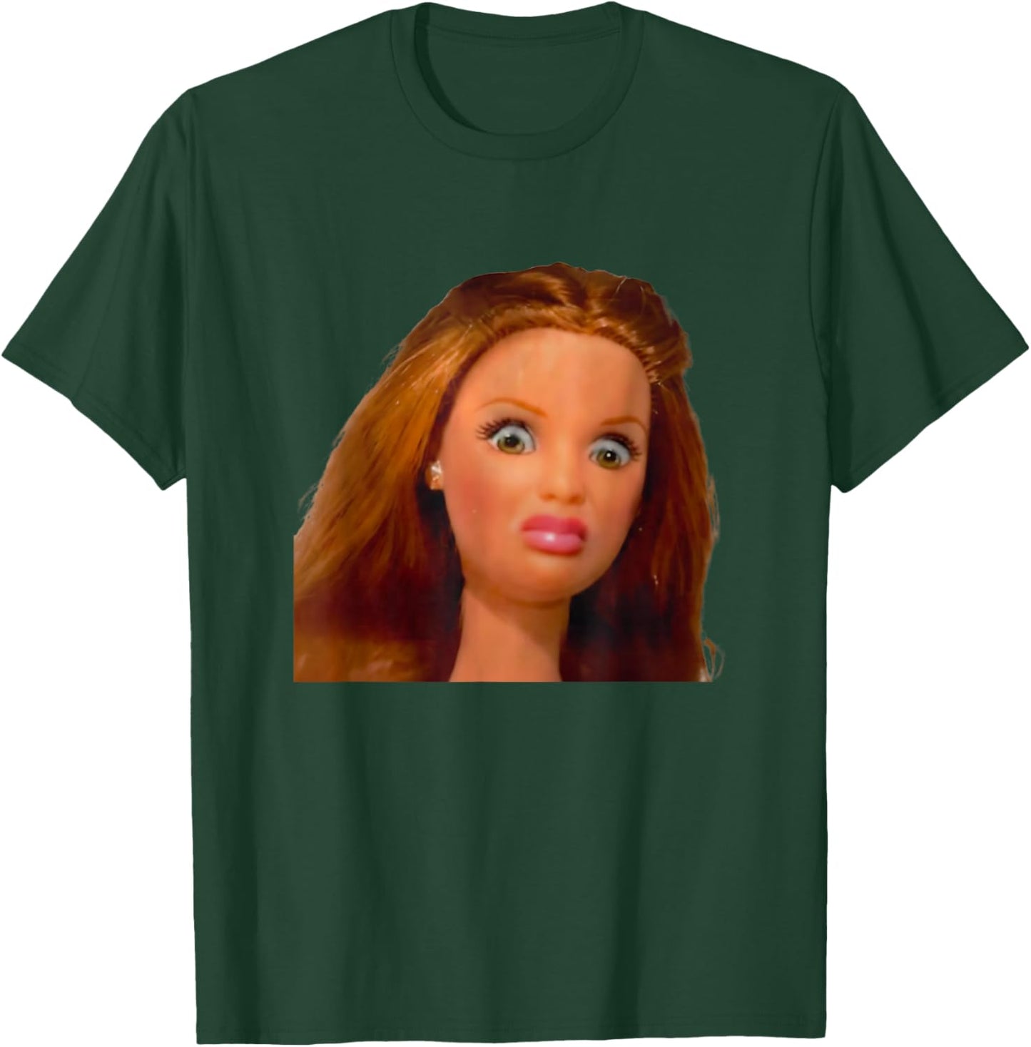 New Funny Distressed Doll Face Meme T-Shirt - T-Shirt | Forest