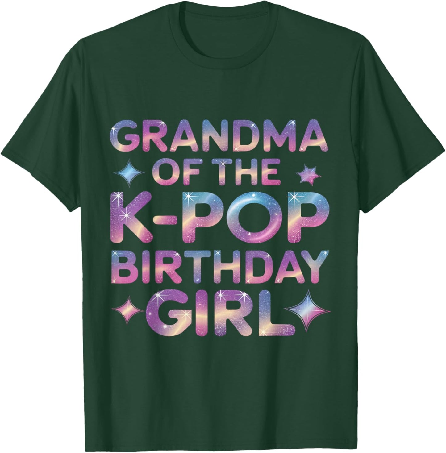 Grandma of The K-Pop Birthday Girl K Pop Birthday T-Shirt - T-Shirt | Forest
