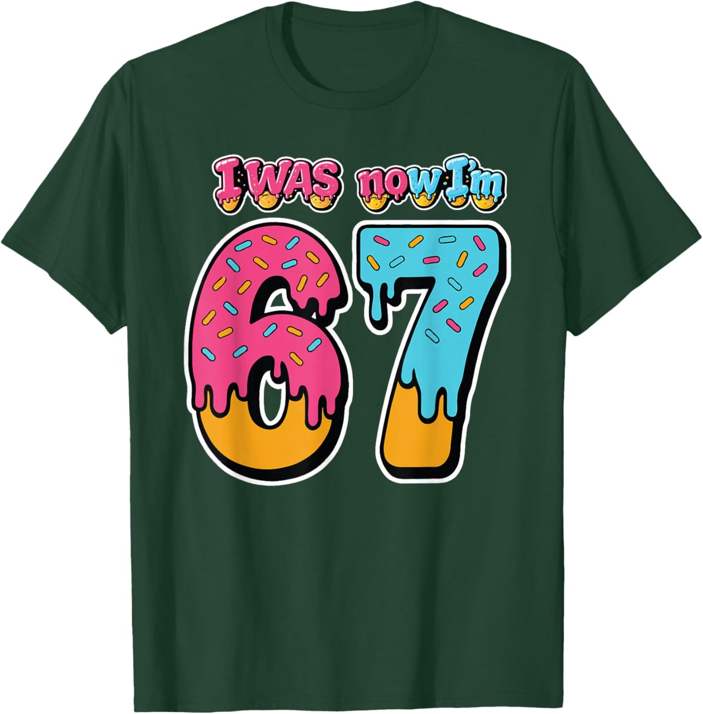 Blue I was 6 Now I'm 7 Birthday Boy Bday T-Shirt - T-Shirt | Forest