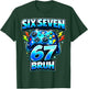 Six Seven 67 Bruh Funny Gamer Birthday Boy Kid T-Shirt - T-Shirt | Forest