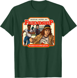 Stranger Things Adventure Mystery and Friendship WSQK Radio T-Shirt - T-Shirt | Forest