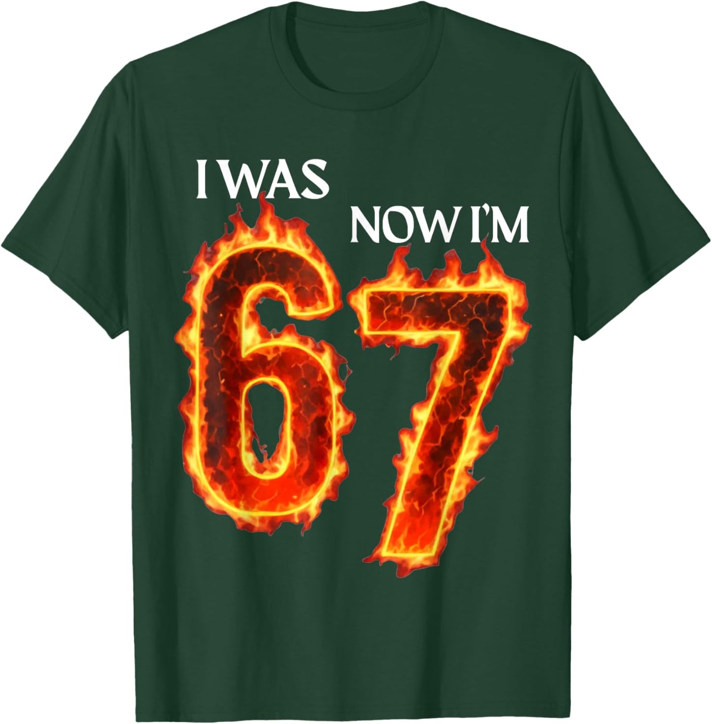 I was 6 Now I'm 7 Funny 6 7 Birthday Boys Girls 67 Birthday T-Shirt - T-Shirt | Forest