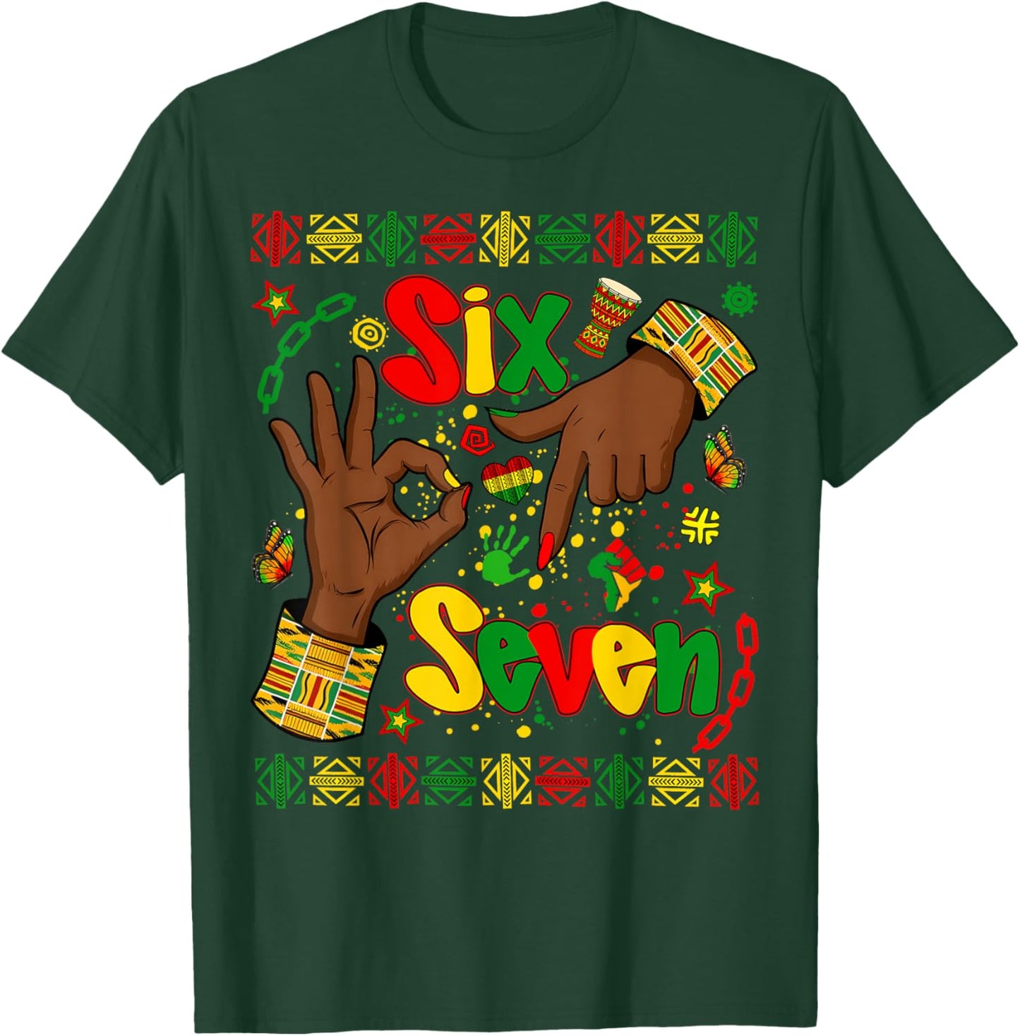 Black History Month 67 Six Seven Meme African American T-Shirt - T-Shirt | Forest