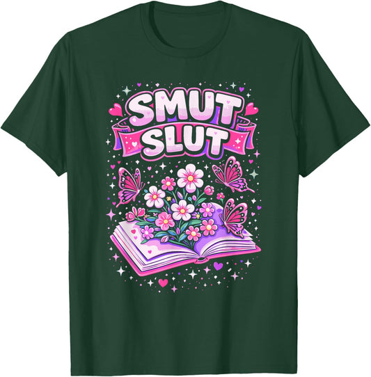 Smut Slut Book Clubs Provocative Literature Reader T-Shirt - T-Shirt | Forest