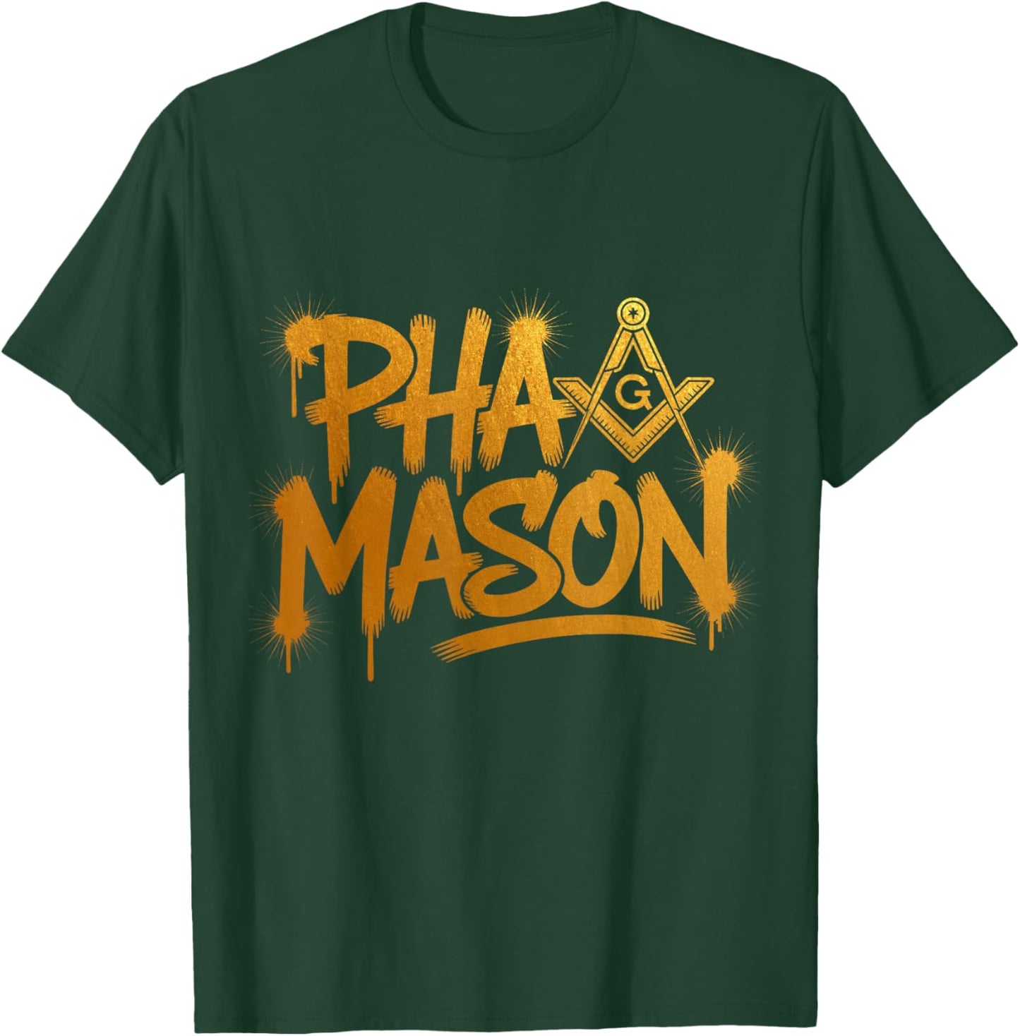 Prince Hall PHA Mason Graffiti Street Style T-Shirt - T-Shirt | Forest
