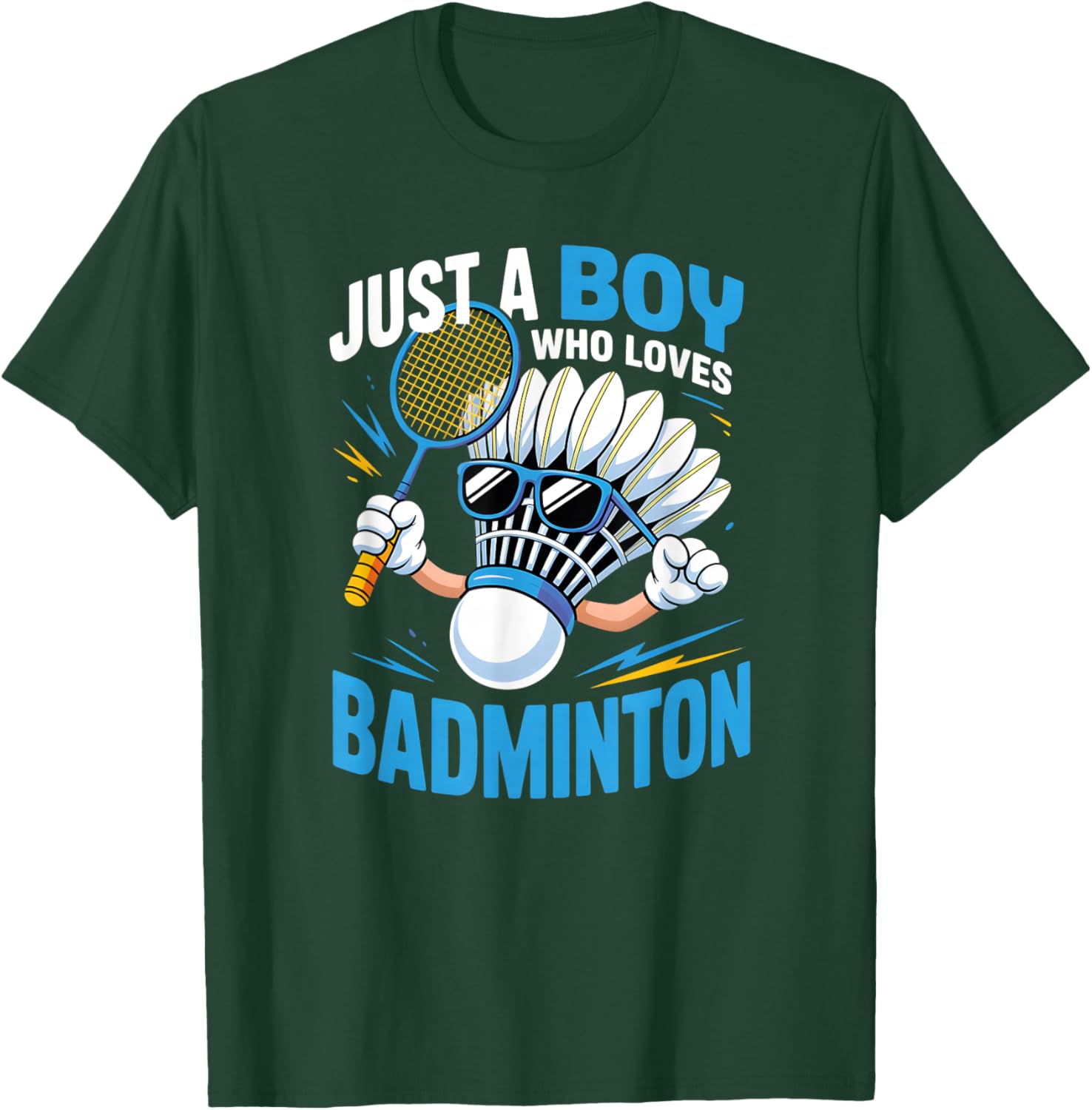 Boys Badminton T-Shirt - T-Shirt | Forest