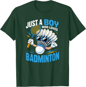 Boys Badminton T-Shirt - T-Shirt | Forest