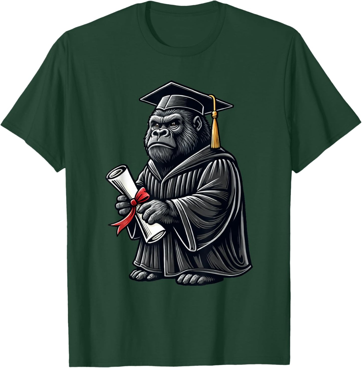 Cute Gorilla Graduation T-Shirt - T-Shirt | Forest